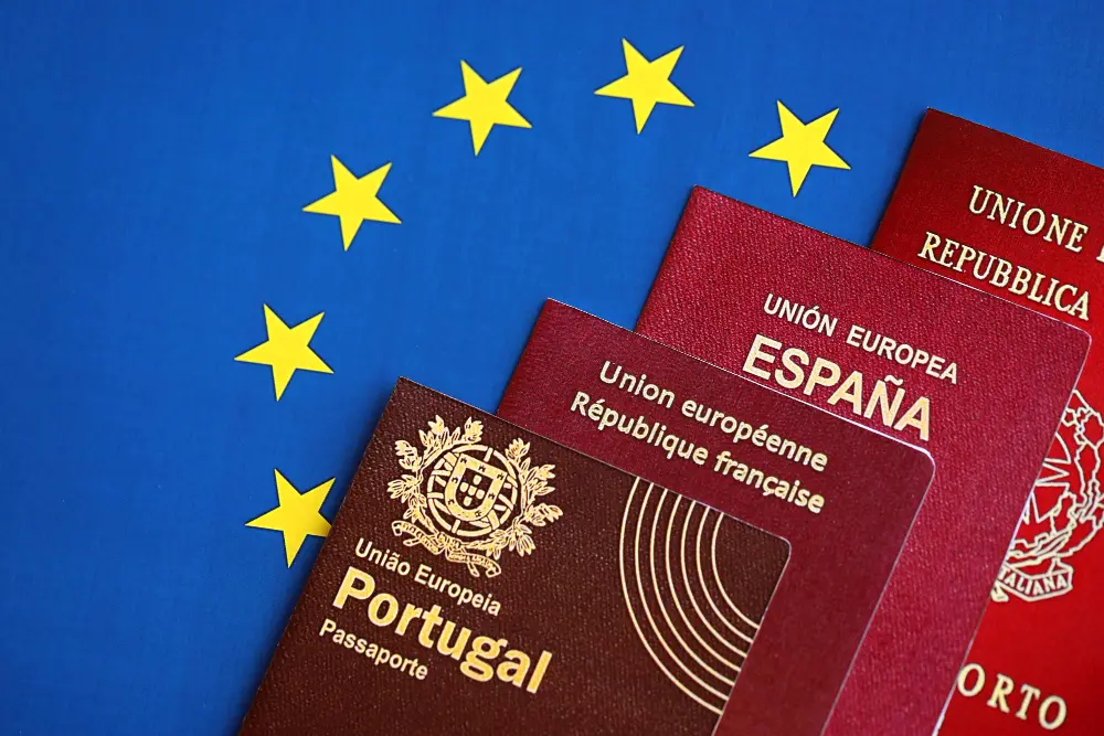 EU passport and citizenship documents